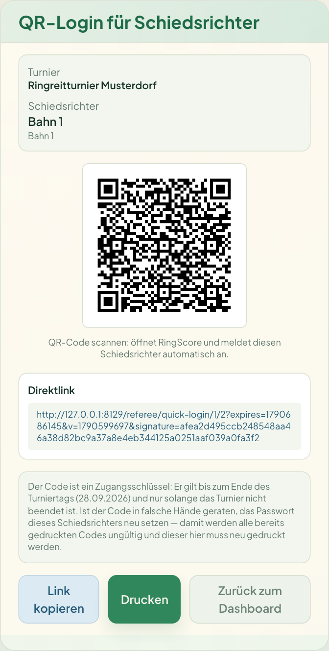 QR-Login einer Bahn — zum Ausdrucken für das Tablet an der Bahn.